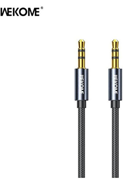 WK Καλώδιο Jack 3.5mm, Αρσενικό 3.5mm - Αρσενικό 3.5mm, Μαύρο, 1μ