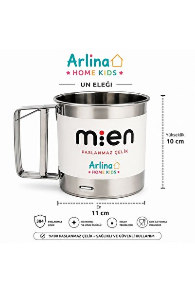 Arlina Home Kids Metal Flour Sieve