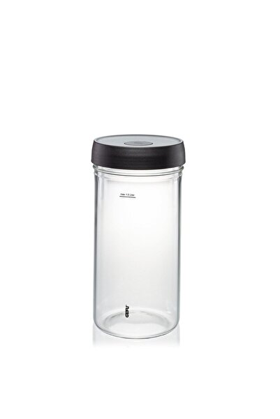 GEFU Borcan de stocare Gefu, 1,5 l, negru, 12x23,5cm