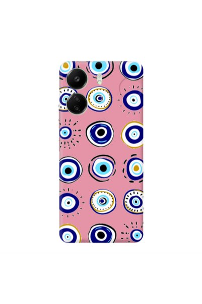 Other Xiaomi Redmi 13C Beads Pink Colored Silicone TPU Θήκη