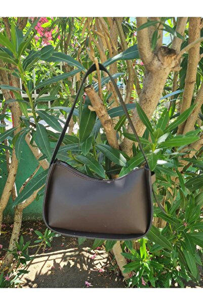 YMZBAG Brown Women's Baguette Handbag