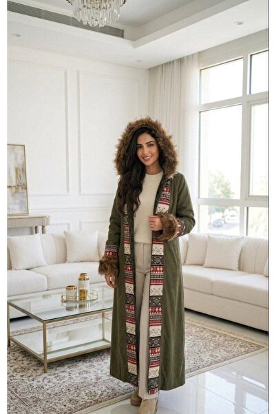 alqarat "Asala" Winter Luxury Fur Coat with Heritage Trim