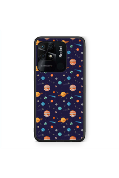 Other Xiaomi Redmi 10C Planets Black Glossy Θήκη