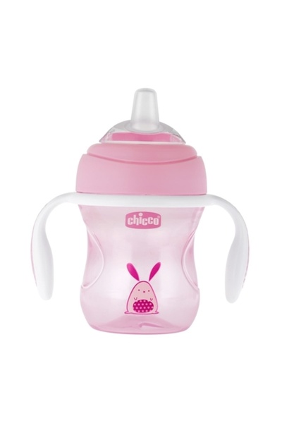 Chicco Ποτήρι Μετάβασης 200ml 4M+ Ροζ F04-06911-10-01