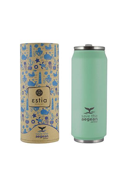estia Ισοθερμική Κούπα Καφέ 01-9786 Save Aegean 500ml Ανοξείδωτο Ατσάλι Παστέ...
