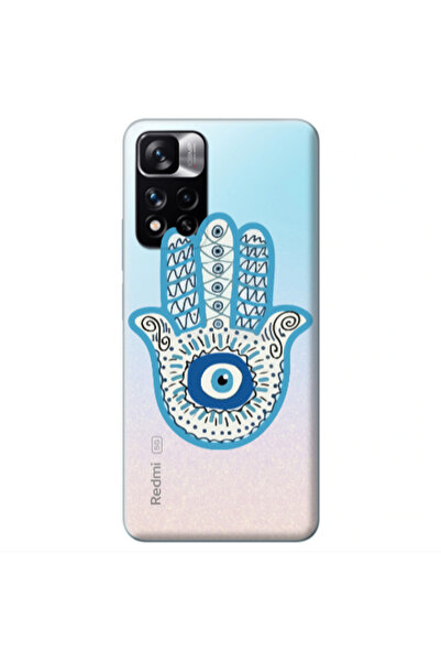 Other Xiaomi Redmi Note 11 Pro 5G Evil eye bead in hand Transparent Silicone ...