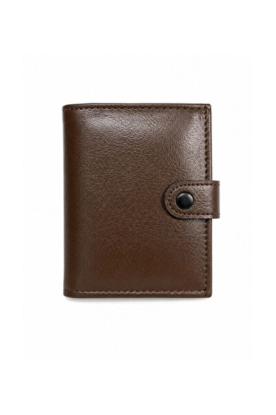 NOUX Vertical Snap Closure Faux Leather Men's Wallet