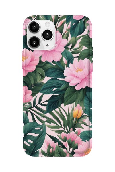 lelia حافظة هاتف شفافة مطبوعة متوافقة مع iPhone 11 Pro Max |   مجموعة فلورالو...