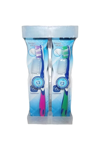 B&D Adult Toothbrush with Tongue Cleaner