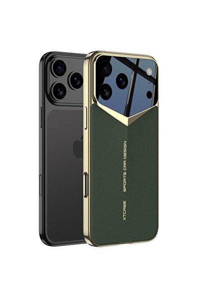 Bodycell Θήκη iPhone 17 Pro Jazz PU Leather Backcover Σκληρή - Green