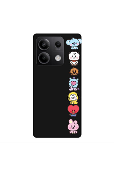 Other Xiaomi Redmi Note 13 5G Lovely animals Black Colored Silicone TPU Θήκη