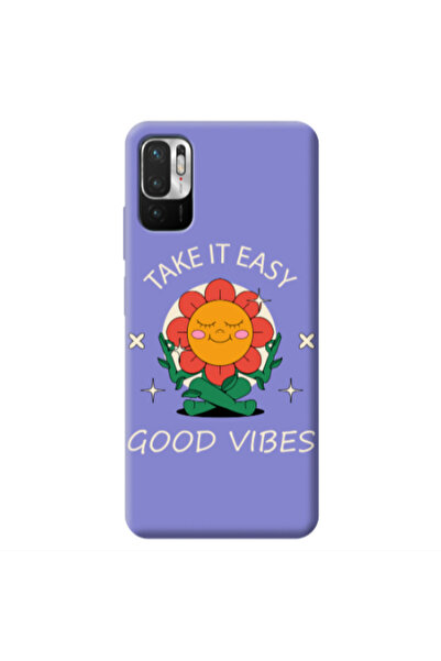 Other Xiaomi Redmi Note 10 Pro 5G Take It Easy Purple Colored Silicone TPU Θήκη