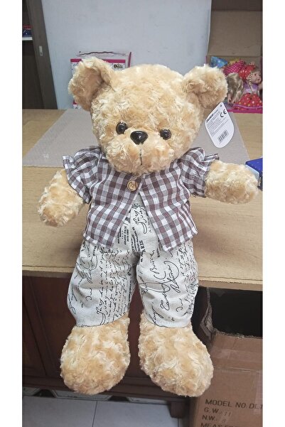 Kayra Plush Male Bear with Toy Clothes My Sleeping Companion 60 cm Plush