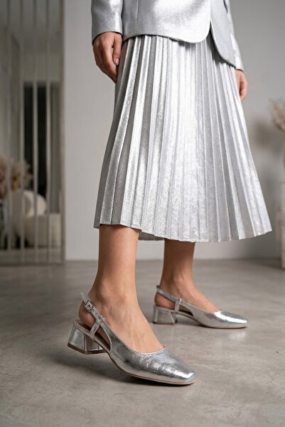 Solly Çpç150 Silver Women's Heeled Shoes