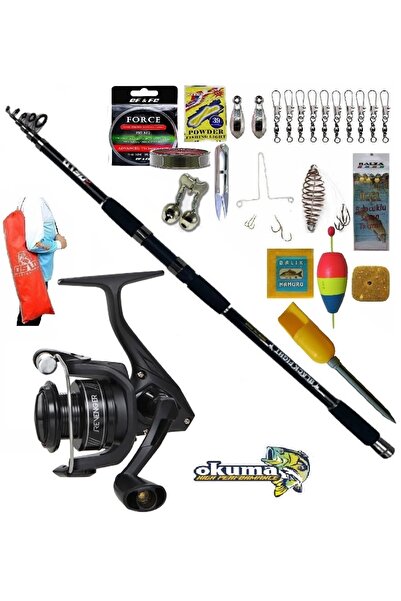 Okuma Revenger Rv-8000A 360cm 100-200gr Black Fight Profesyonel Sazan Kıyı Ol...