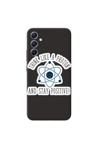 Other Samsung A34 THINK LIKE Black Colored Silicone TPU Θήκη
