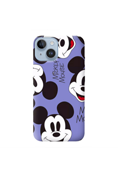 Other Apple iPhone 14 Plus Mickey Mouse Purple Colored Silicone TPU Θήκη