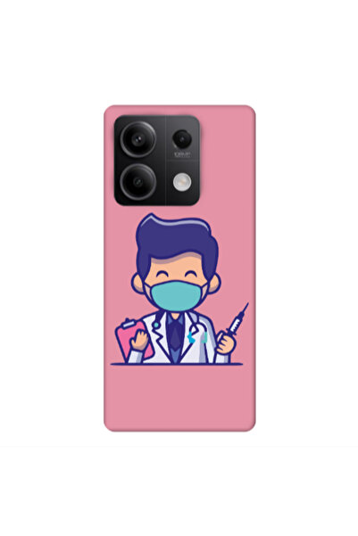 Other Xiaomi Redmi Note 13 5G Specialist Doctor Pink Colored Silicone TPU Θήκη