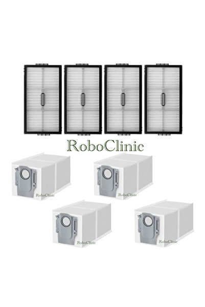 Roboclinic فلتر هيبا بديل متوافق مع مكنسة روبوروك ساروس 10R الروبوتية، كيس غب...