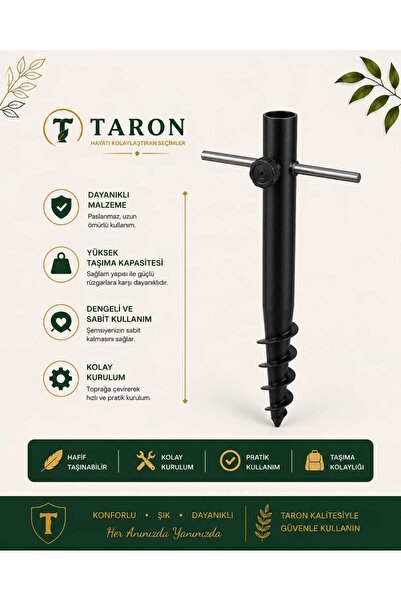 Genel Markalar Metal Şemsiye Sabitleme Kazığı