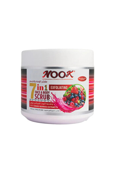 Nook Nok 7 in 1 Exfoliating Scrub for Face and Body with Mixed Berry Extract ...