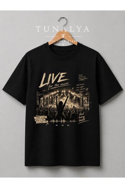 Grafftee Clothing Tunalya Rock Özgür Ronknroll Design Premium Printed Unisex ...