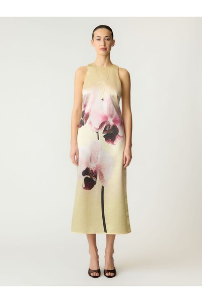 YAS Rochie maxi YASORCHIDA SATIN