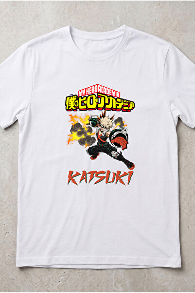 Silkensoul My Hero Academia Bakugo Anime Printed Standard Cut Unisex Tshirt