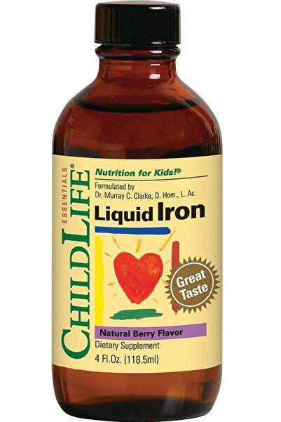CHILDLIFE ESSENTIALS Liquid Iron 10mg(Fier lichid) 118.5ml Secom,