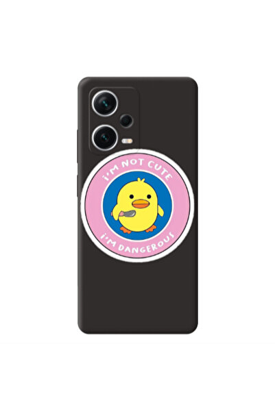 Other Xiaomi Poco X5 I m dangerus Black Colored Silicone TPU Θήκη