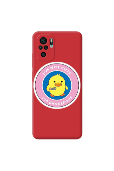 Other Xiaomi Redmi Note 10S I m dangerus Red Colored Silicone TPU Θήκη