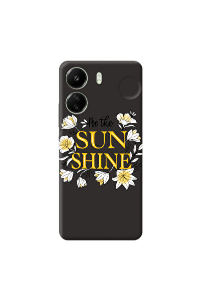 Other Xiaomi Redmi 13C Sun Shine Black Colored Silicone TPU Θήκη