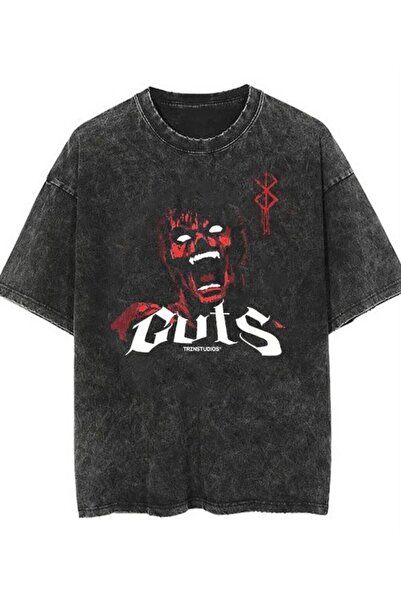 JANTIL MODA Tricou vintage, unisex, oversize, cu imprimeu grafic ⚡