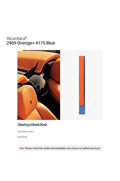 OEM Alcantara marker τιμονιού - Πορτοκαλί - Ai