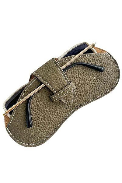 Arabest Genuine Leather Slim Glasses Case,Soft Portable Universal Eyeglass Po...