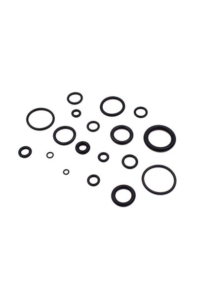 RCHANG Κασετίνα Λαστιχάκια O-Ring σε 18 Μεγέθη 225τμχ 27312 - Μαύρο