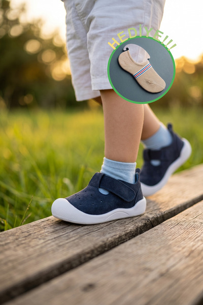 zaby First Step Children's Shoes with Velcro and Non-Slip Soles + Socks as a ...