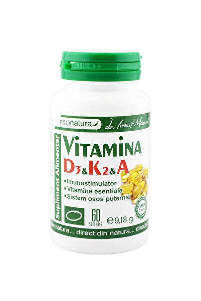 MEDICA Vitamina D3+K2+A 60cps