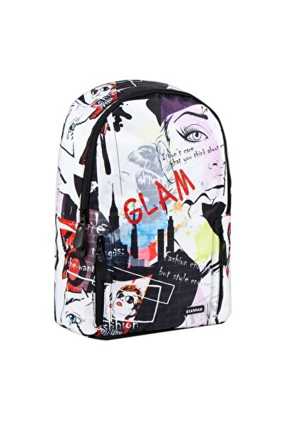 MC Micostore Ghiozdan Glam, 1 compartiment, 2 buzunare, multicolor, 429883