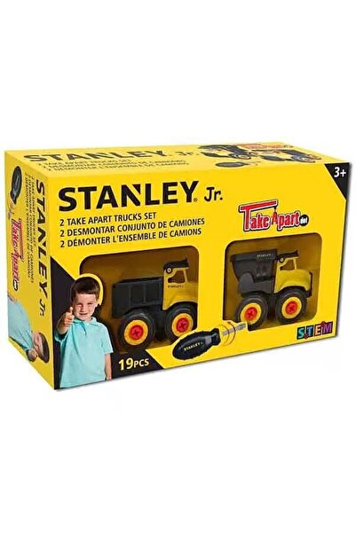 OEM Set STEM: 2 mini camioane de asamblat de la Stanley pentru copii 3+