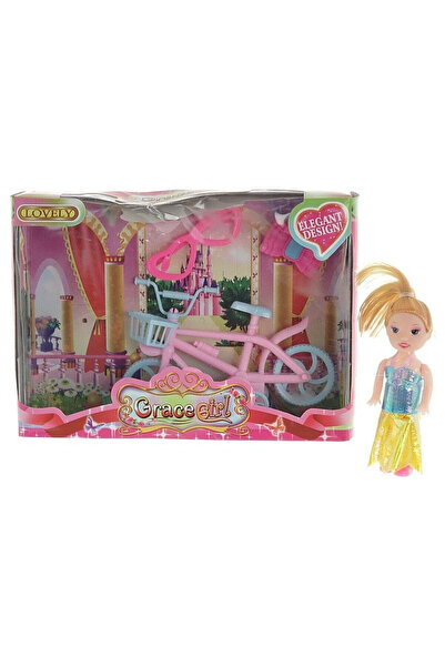 OEM Mini păpușă de 9cm pe bicicleta ADAR - Jucărie pentru copii 3+ în cutie