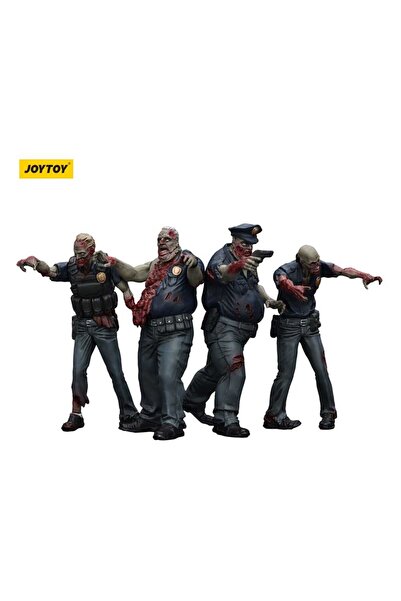 OEM Figurine de Acțiune Zombie Dark Source - Set 4 personaje Polițiști 8 cm