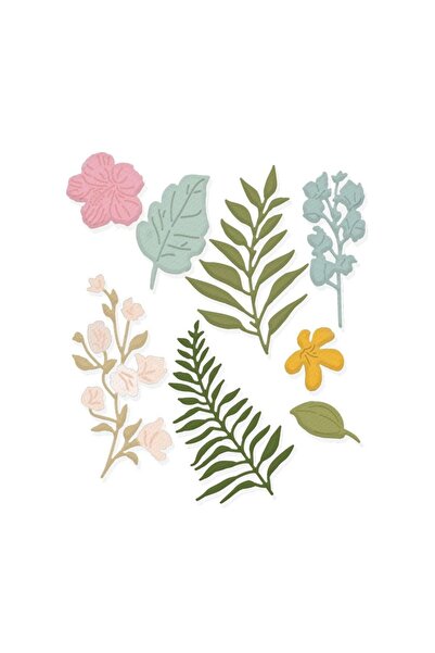 OEM DpCraft Dalprint – Set de matrițe Flori și Frunze 8 buc.