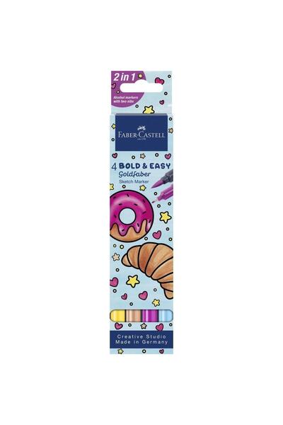 OEM Markere duble Faber Castell Goldfaber Sketch 4 culori 4 bucăți.