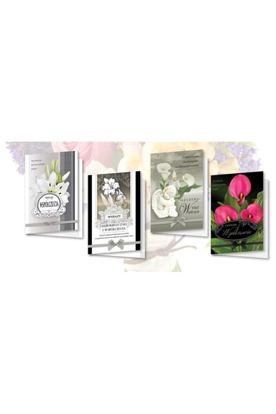 OEM Carnet grafic de top B6 Condoleante cu autocolante holografice (10 bucăți)