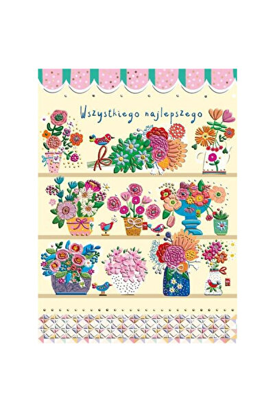 OEM Carnet de nume B6 Henry, motiv vitrină florală, flori