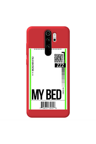 Other Xiaomi Redmi Note 8 Pro My Bed ZZZ Red Colored Silicone TPU Θήκη