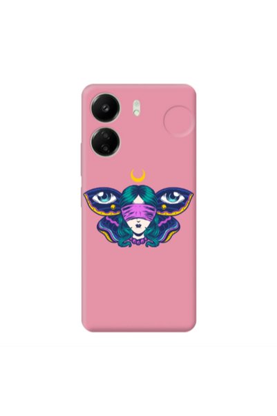 Other Xiaomi Redmi 13C Eye in my ear Pink Colored Silicone TPU Θήκη