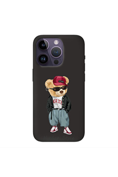 Other Apple iPhone 14 Pro Hip hop style Black Colored Silicone TPU Θήκη
