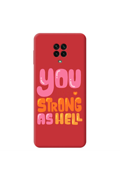 Other Xiaomi Redmi Note 9 Pro You are Love Strong Red Colored Silicone TPU Θήκη